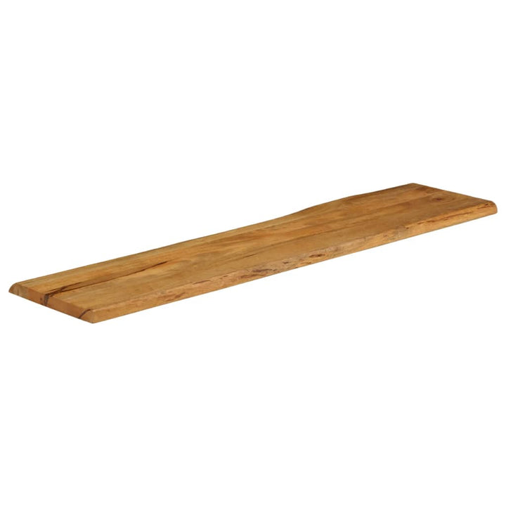 bordplade 160x40x3,8 cm naturlig kant massivt mangotræ