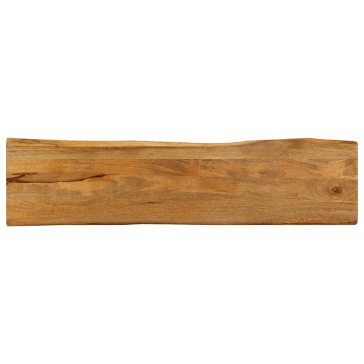 bordplade 180x40x3,8 cm naturlig kant massivt mangotræ