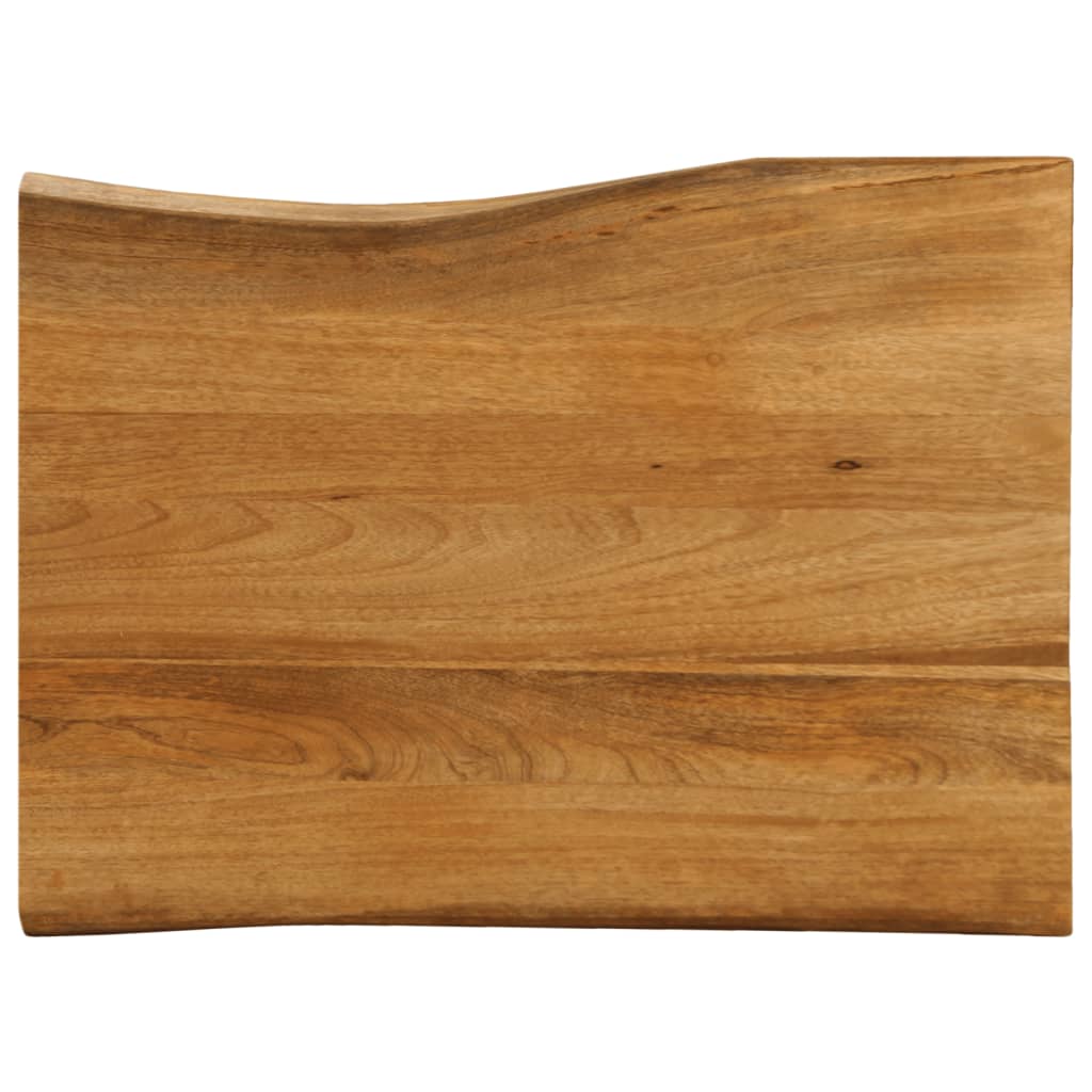 bordplade 80x60x3,8 cm naturlig kant massivt mangotræ