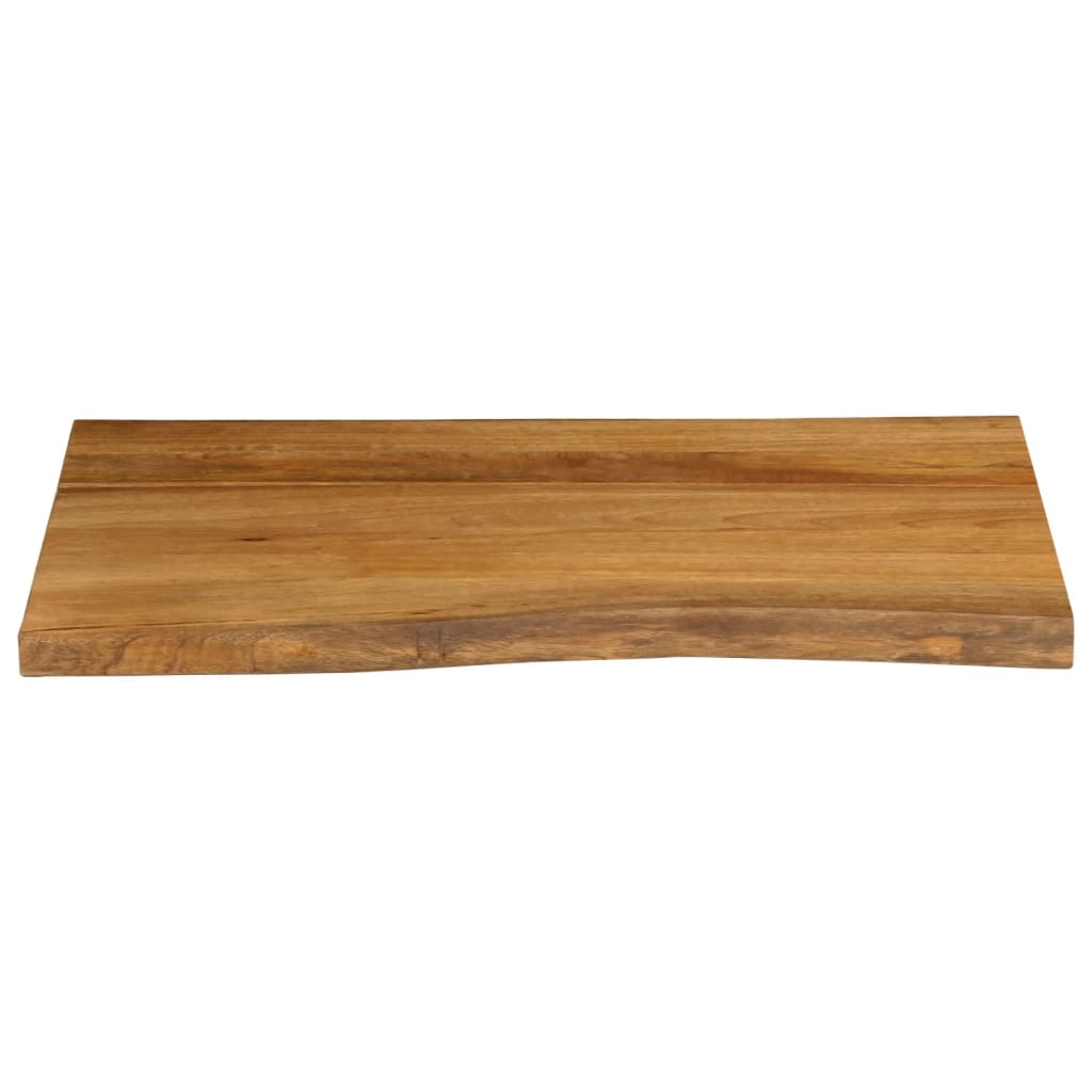 bordplade 80x60x3,8 cm naturlig kant massivt mangotræ