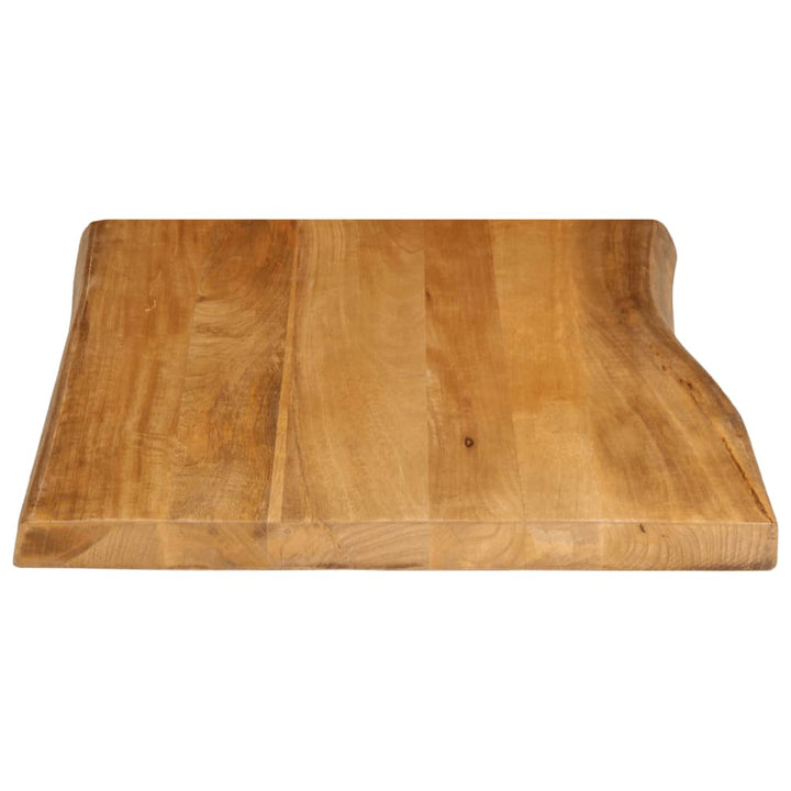 bordplade 80x60x3,8 cm naturlig kant massivt mangotræ