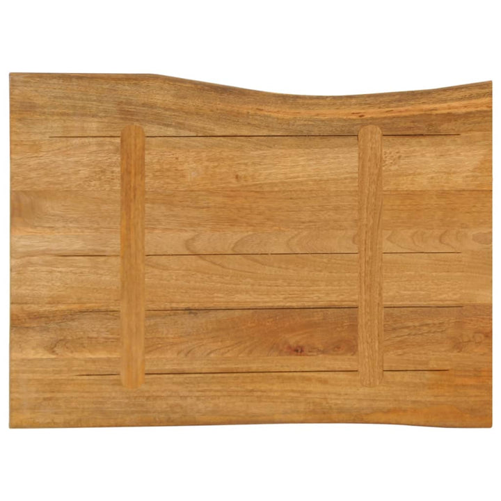bordplade 80x60x3,8 cm naturlig kant massivt mangotræ