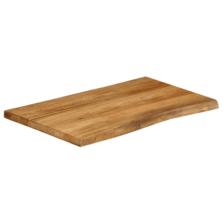 bordplade 90x60x3,8 cm naturlig kant massivt mangotræ