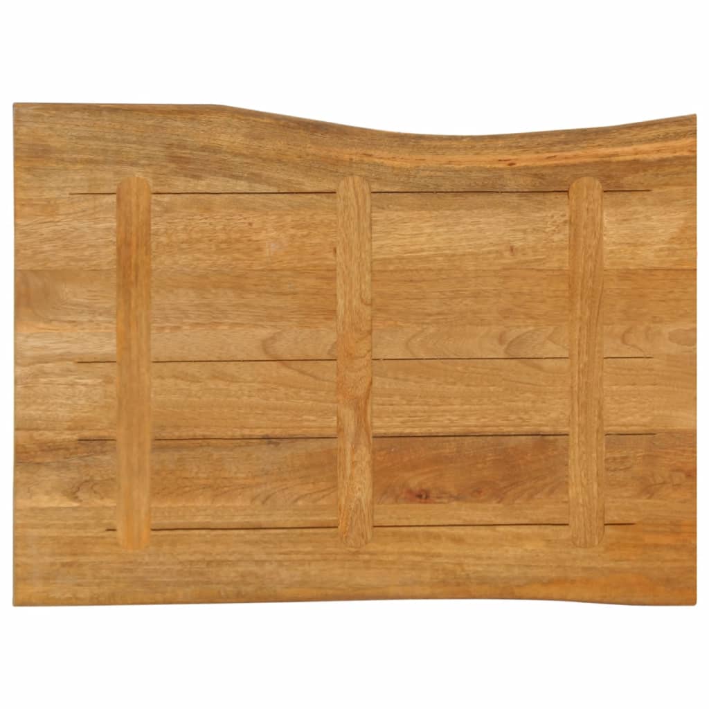 bordplade 90x60x3,8 cm naturlig kant massivt mangotræ