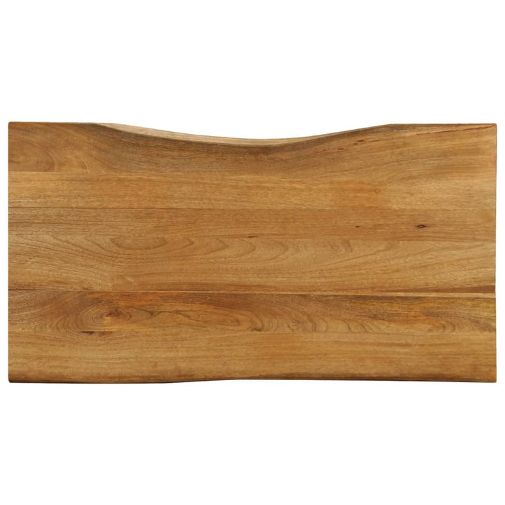 bordplade 100x60x3,8 cm naturlig kant massivt mangotræ