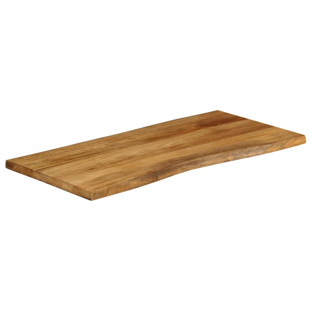 bordplade 100x60x3,8 cm naturlig kant massivt mangotræ