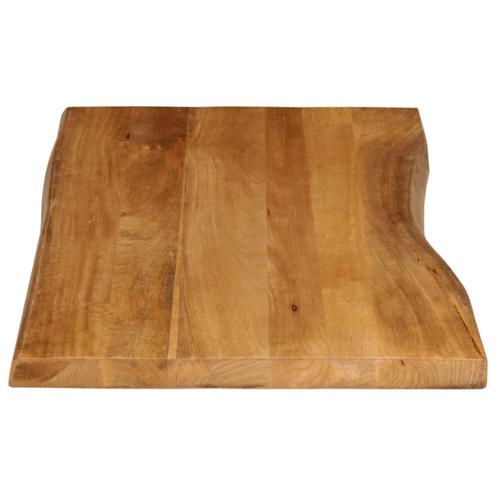 bordplade 100x60x3,8 cm naturlig kant massivt mangotræ