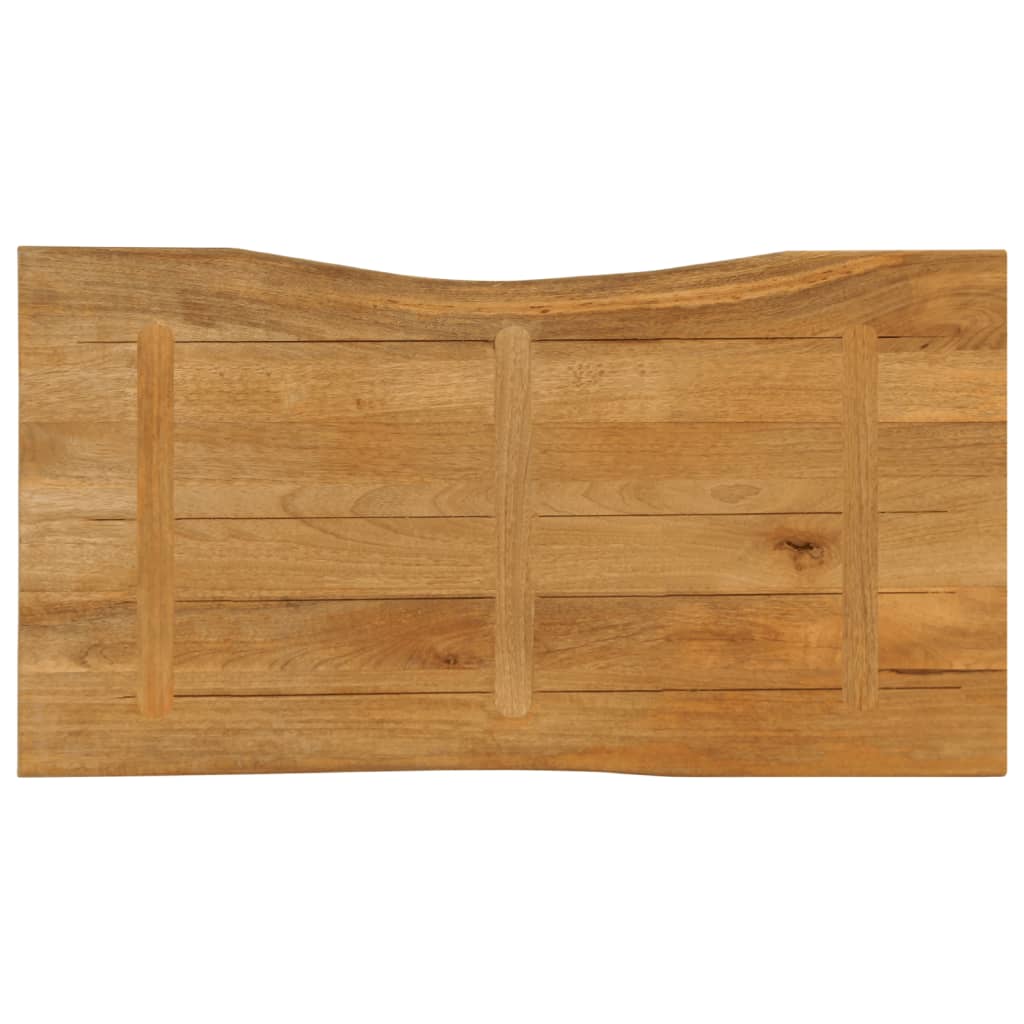 bordplade 100x60x3,8 cm naturlig kant massivt mangotræ