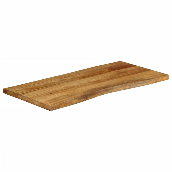 bordplade 110x60x3,8 cm naturlig kant massivt mangotræ
