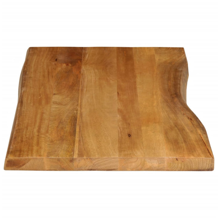 bordplade 110x60x3,8 cm naturlig kant massivt mangotræ