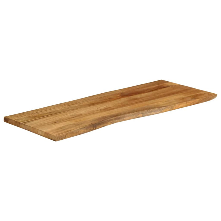 bordplade 140x60x3,8 cm naturlig kant massivt mangotræ