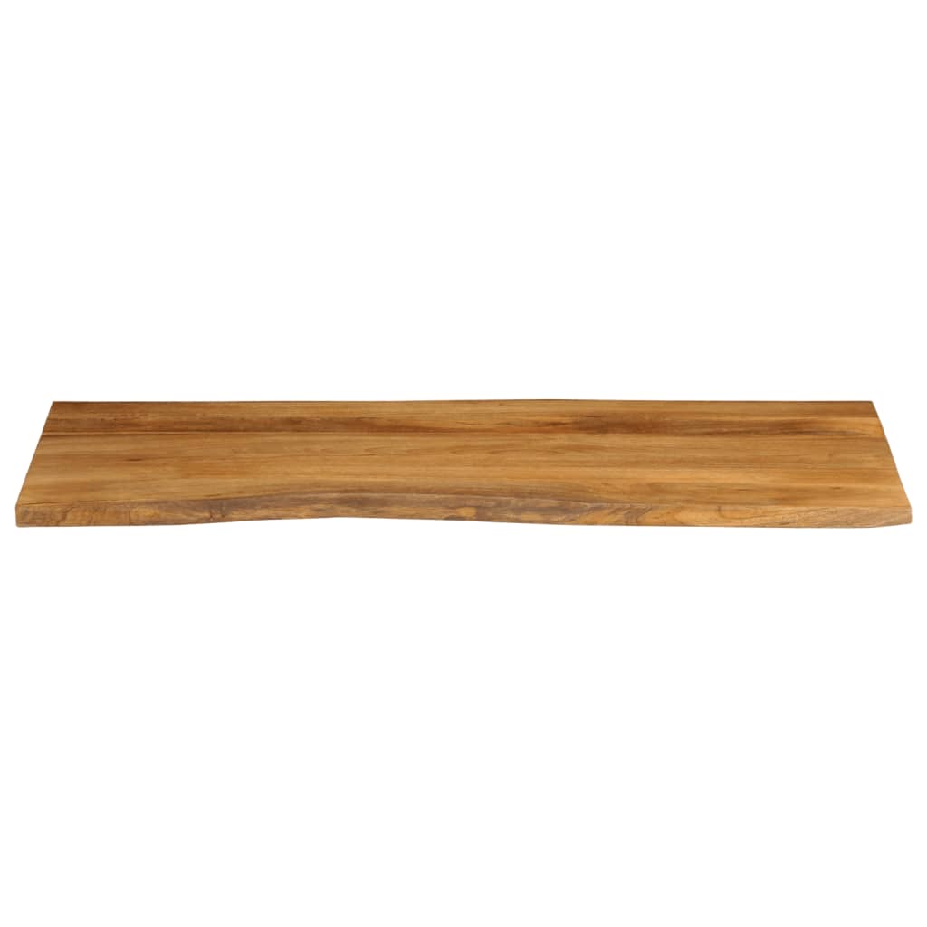 bordplade 140x60x3,8 cm naturlig kant massivt mangotræ