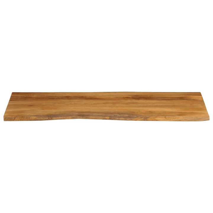 bordplade 140x60x3,8 cm naturlig kant massivt mangotræ
