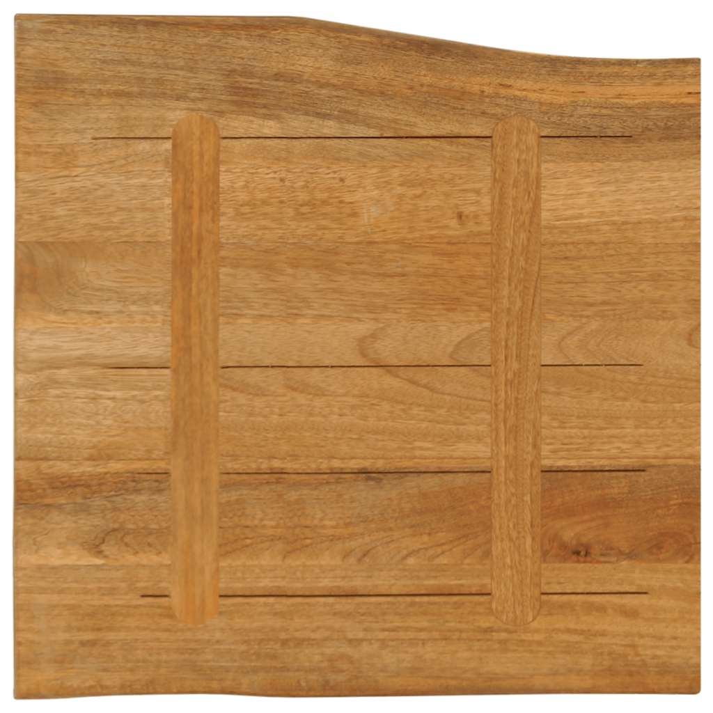bordplade 80x80x3,8 cm naturlig kant massivt mangotræ