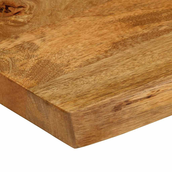 bordplade 80x80x3,8 cm naturlig kant massivt mangotræ