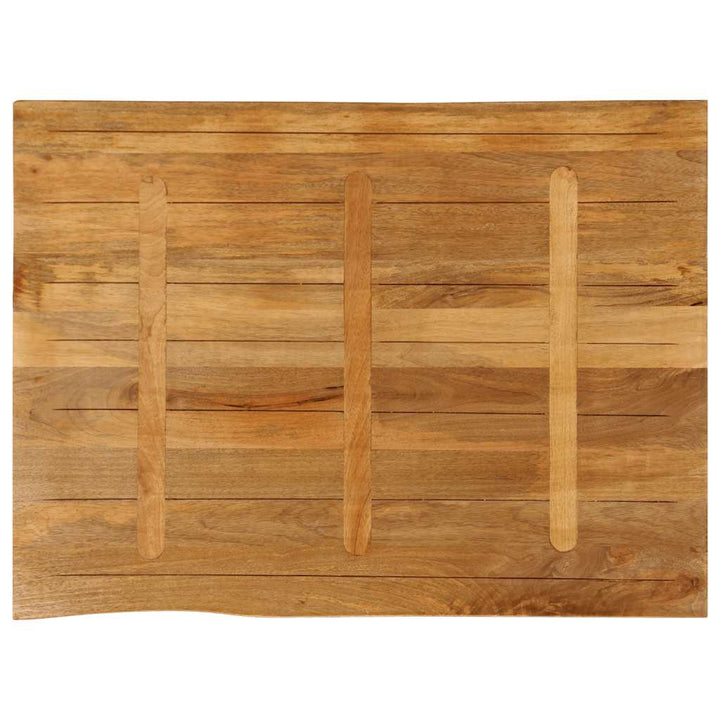 bordplade 100x80x3,8 cm naturlig kant massivt mangotræ
