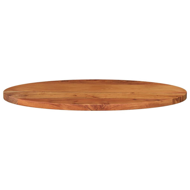bordplade 100x40x2,5 cm oval massivt akacietræ