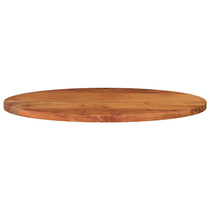 bordplade 120x50x2,5 cm oval massivt akacietræ