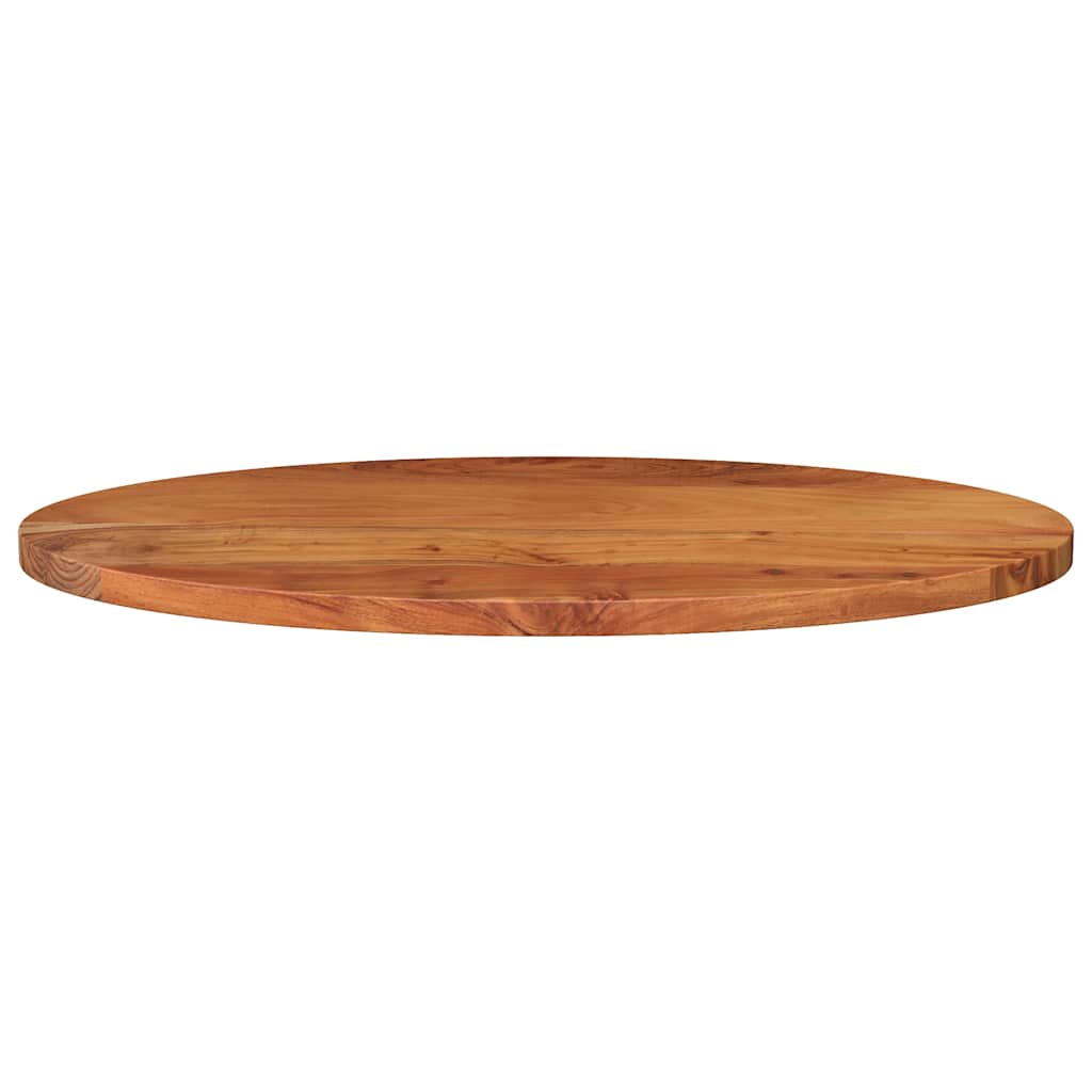 bordplade 90x40x3,8 cm oval massivt akacietræ