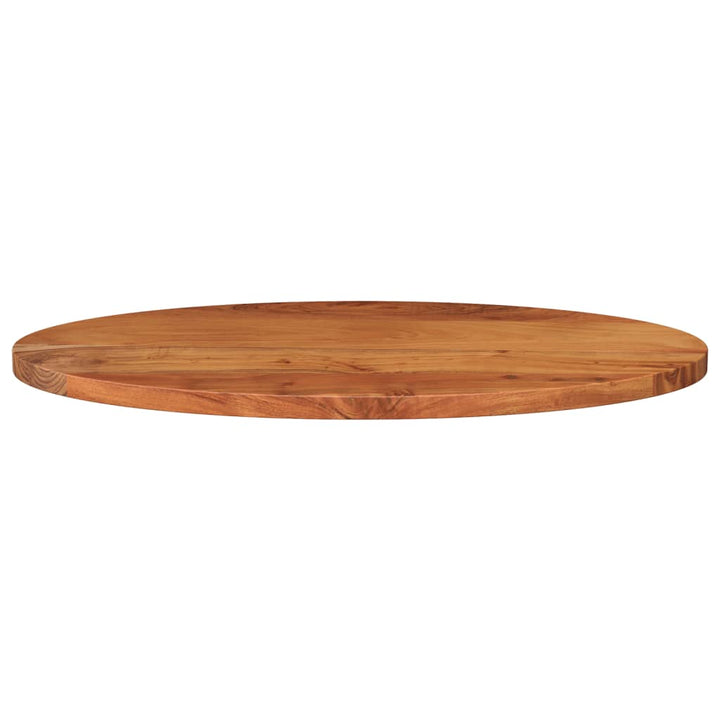 bordplade 110x50x3,8 cm oval massivt akacietræ