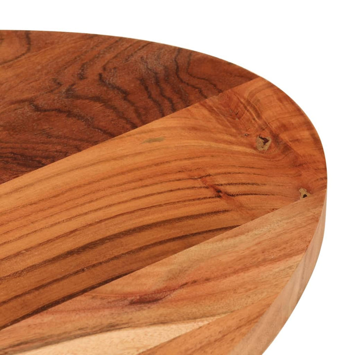 bordplade 110x50x3,8 cm oval massivt akacietræ