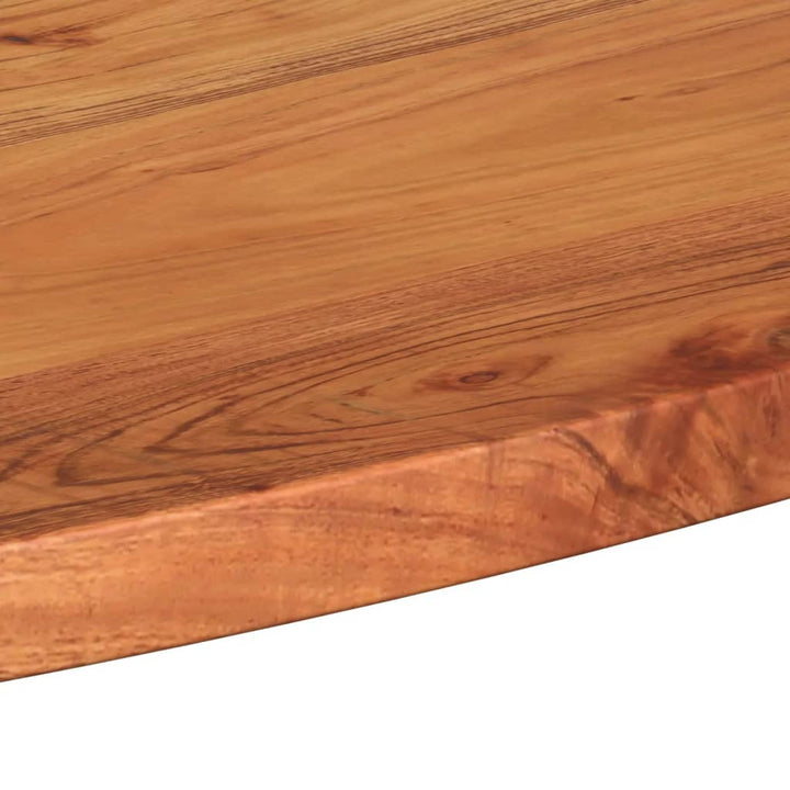 bordplade 110x50x3,8 cm oval massivt akacietræ