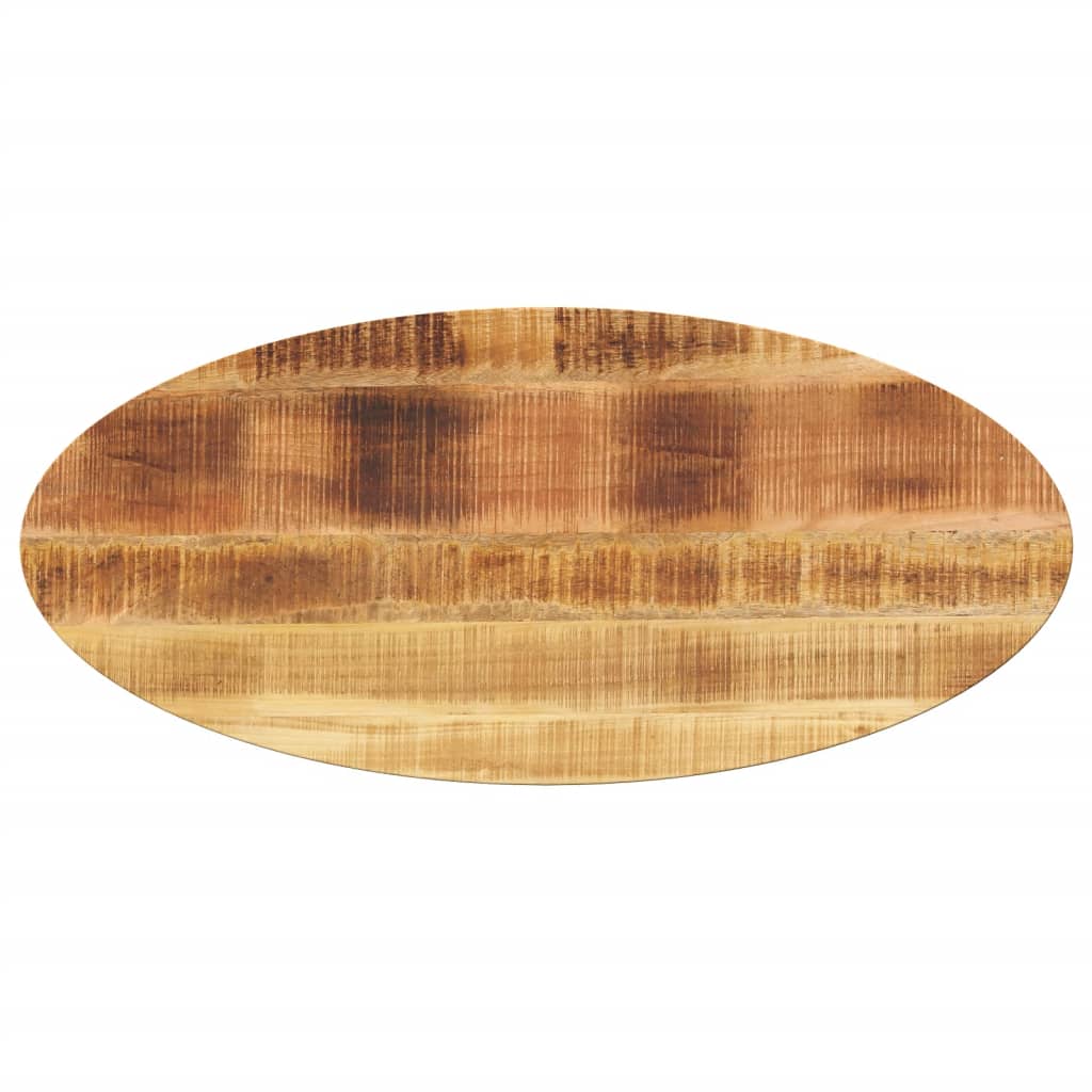 bordplade 100x40x2,5 cm oval massivt mangotræ
