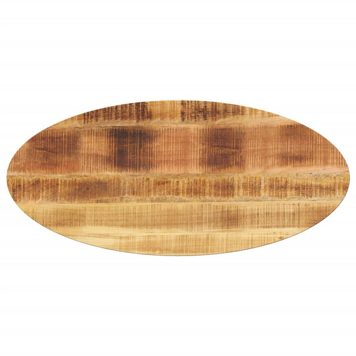 bordplade 100x40x2,5 cm oval massivt mangotræ
