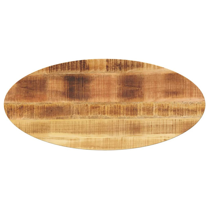 bordplade 110x40x2,5 cm oval massivt mangotræ