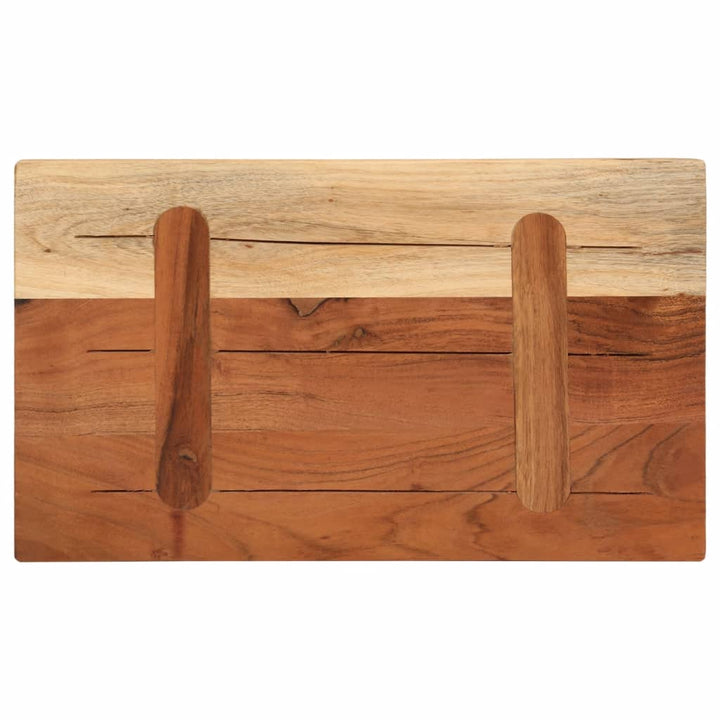 bordplade 50x40x2,5 cm rektangulær massivt akacietræ