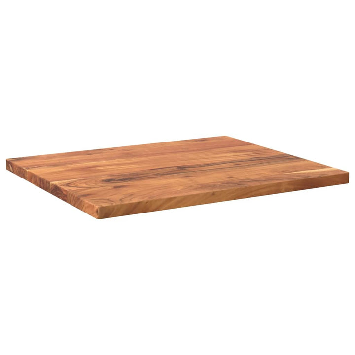 bordplade 60x50x2,5 cm rektangulær massivt akacietræ
