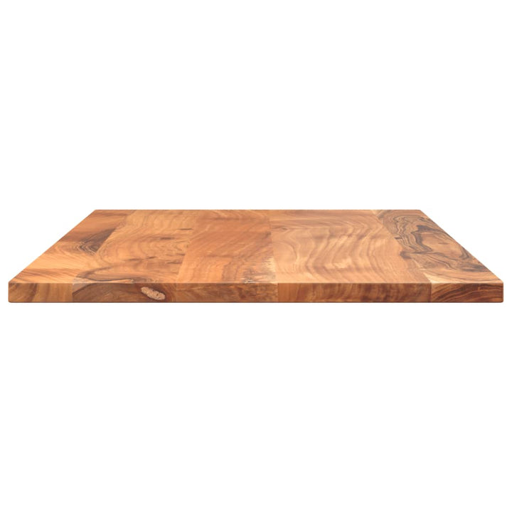 bordplade 80x50x2,5 cm rektangulær massivt akacietræ