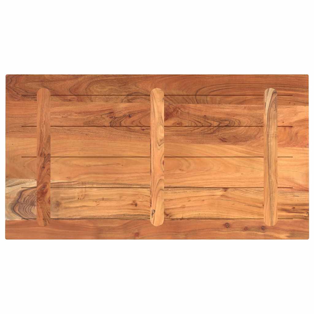 bordplade 100x50x2,5 cm rektangulær massivt akacietræ