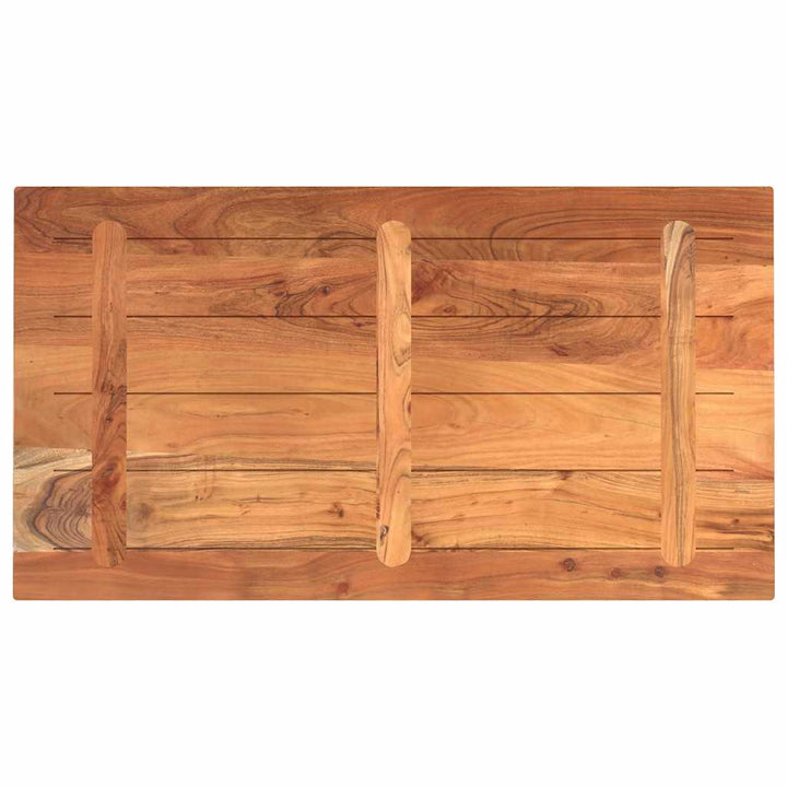 bordplade 100x50x2,5 cm rektangulær massivt akacietræ