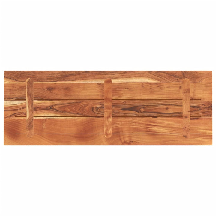 bordplade 140x50x2,5 cm rektangulær massivt akacietræ