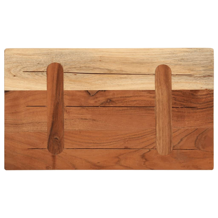 bordplade 60x20x3,8 cm rektangulær massivt akacietræ