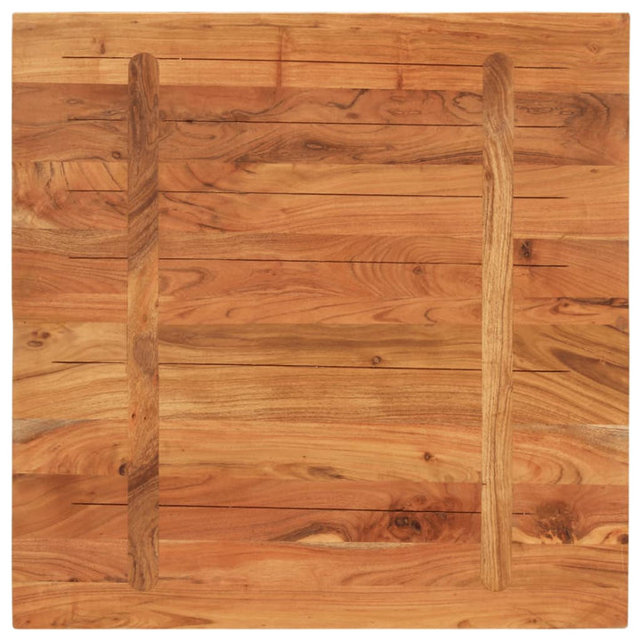bordplade 90x90x3,8 cm firkantet massivt akacietræ