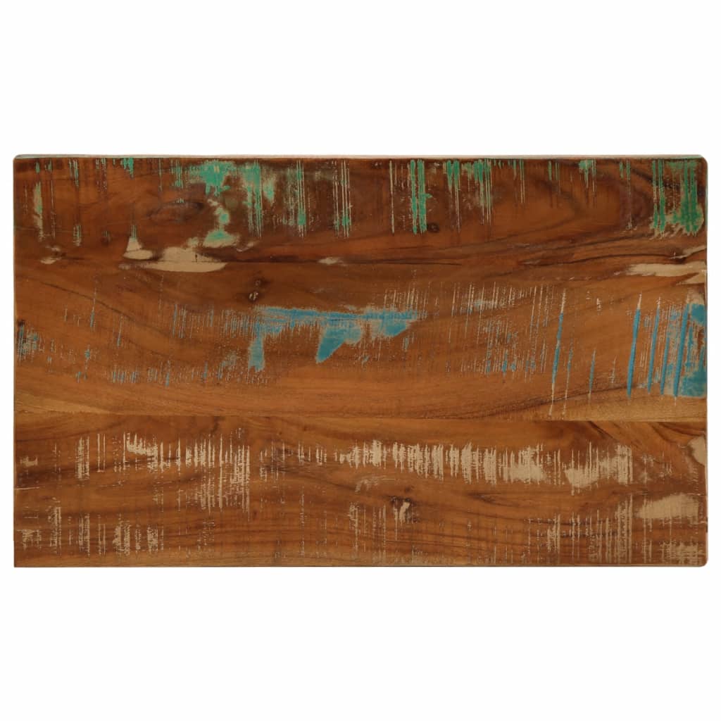bordplade 50x40x2,5 cm rektangulær massivt genbrugstræ