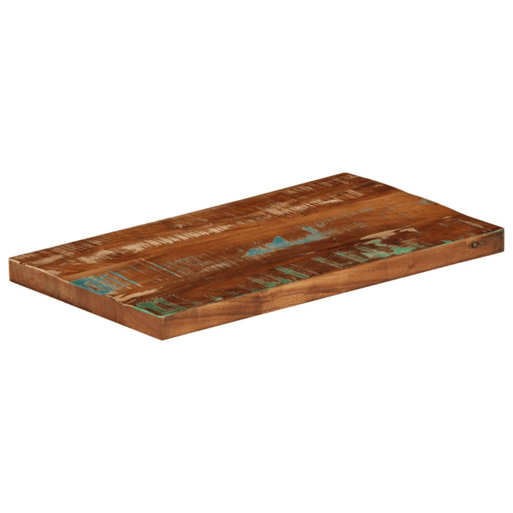 bordplade 50x40x2,5 cm rektangulær massivt genbrugstræ