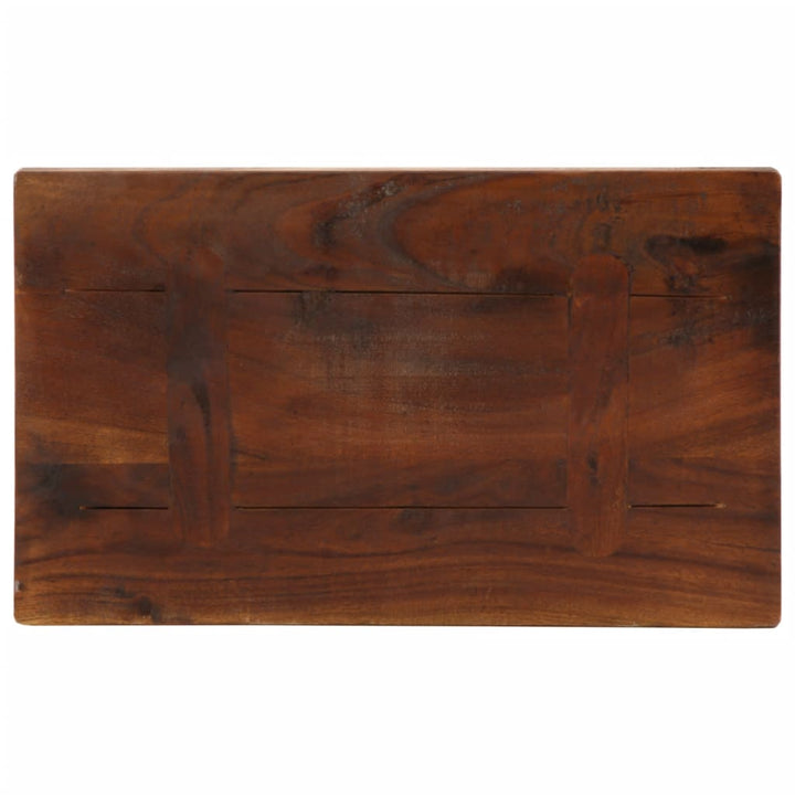 bordplade 50x40x2,5 cm rektangulær massivt genbrugstræ