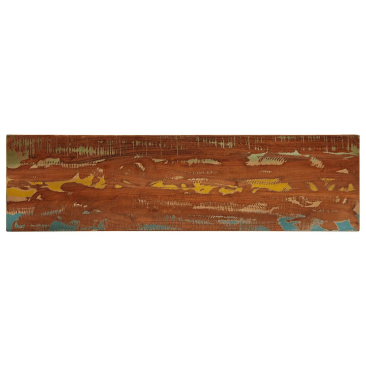bordplade 120x40x2,5 cm rektangulær massivt genbrugstræ