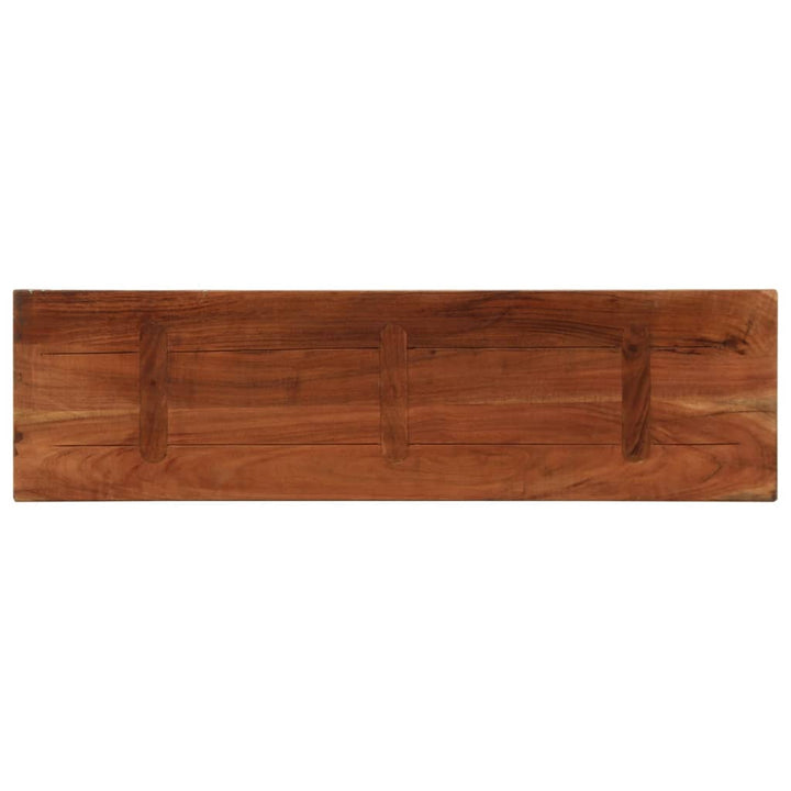bordplade 120x40x2,5 cm rektangulær massivt genbrugstræ