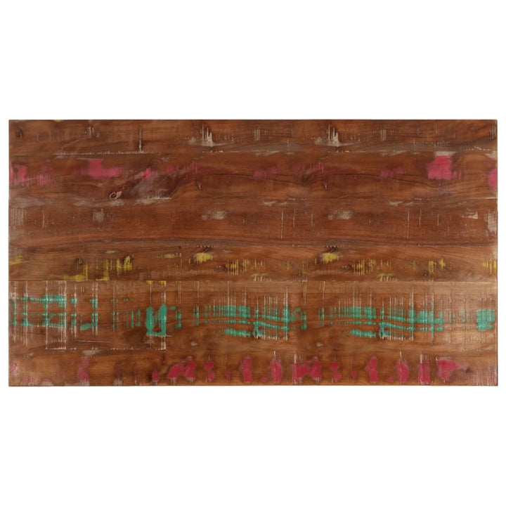 bordplade 100x50x2,5 cm rektangulær massivt genbrugstræ