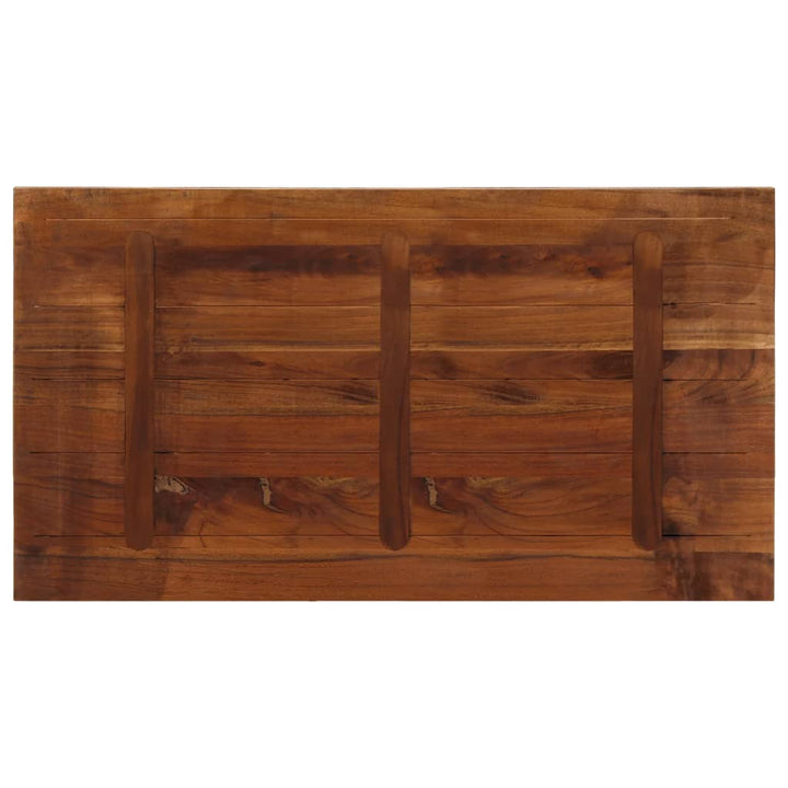 bordplade 100x50x2,5 cm rektangulær massivt genbrugstræ