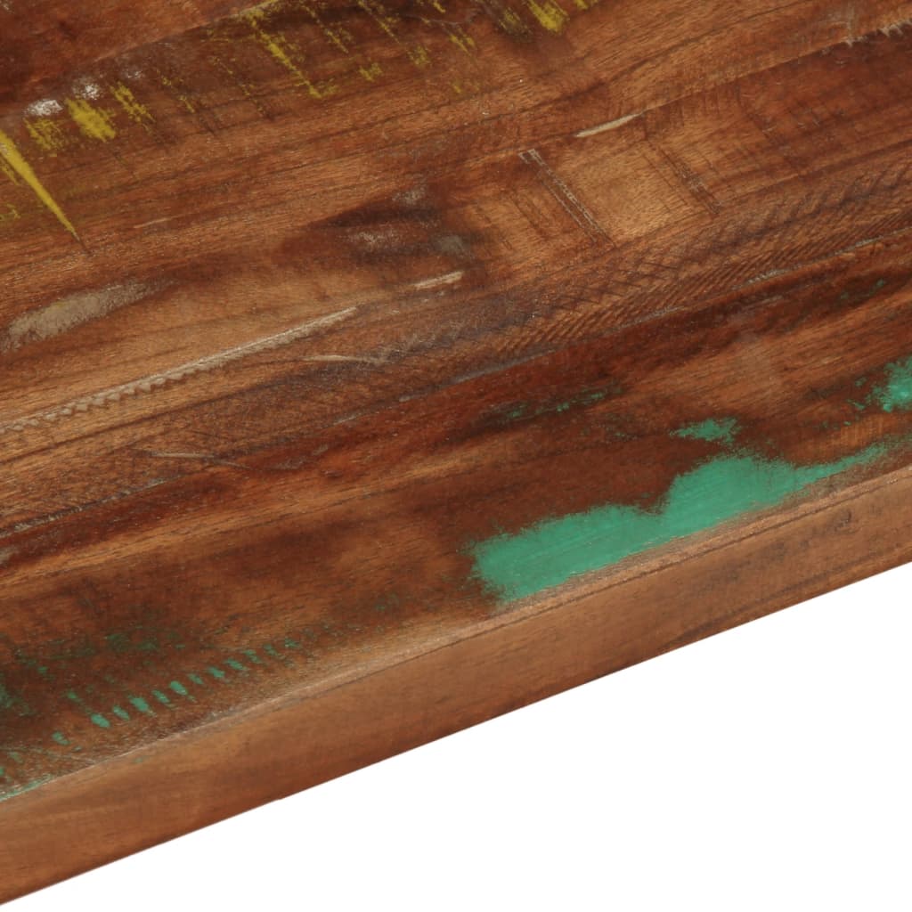 bordplade 100x50x2,5 cm rektangulær massivt genbrugstræ