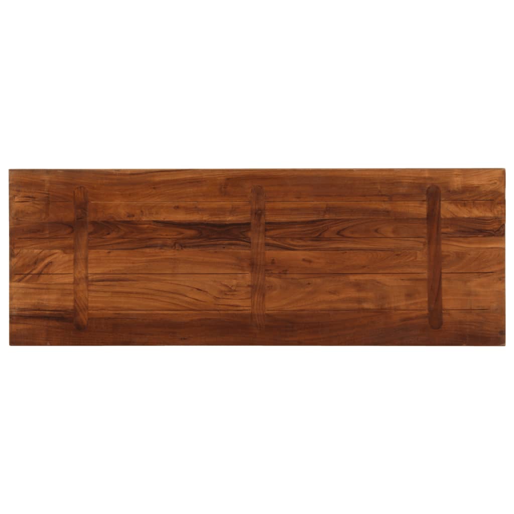 bordplade 140x60x2,5 cm rektangulær massivt genbrugstræ