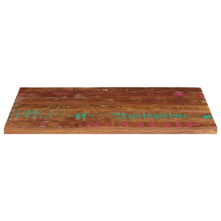 bordplade 100x70x2,5 cm rektangulær massivt genbrugstræ