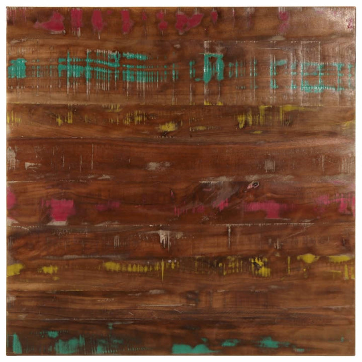 bordplade 80x80x1,5 cm firkantet massivt genbrugstræ