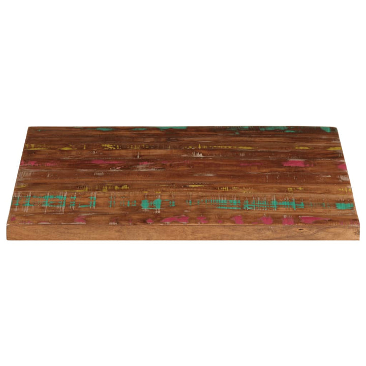 bordplade 80x80x1,5 cm firkantet massivt genbrugstræ