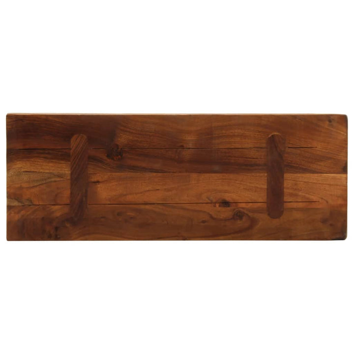 bordplade 70x60x3,8 cm rektangulær massivt genbrugstræ
